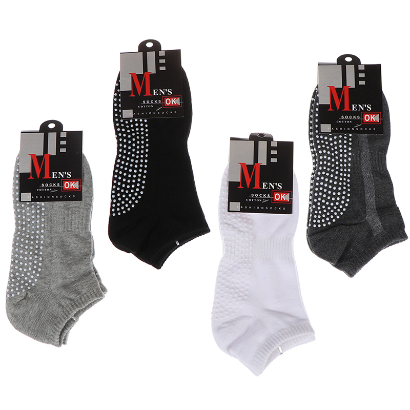 새로운 1 쌍 고품질 남성용 코튼 미끄럼 방지 요가 양 - Pilates Yoga Grip Socks 리뷰 및 가격