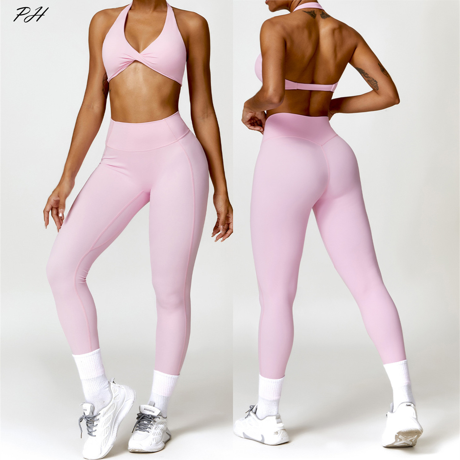 여성용 누드 느낌 운동 세트, 요가 세트, 체육관 운동 - Pilates Yoga Leggings 리뷰 및 가격