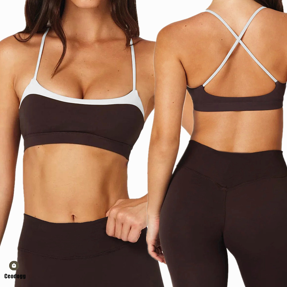 여성용 패드 요가 브라 팬츠 러닝 반바지 콘트라스트 트 - Pilates Yoga Wear 리뷰 및 가격